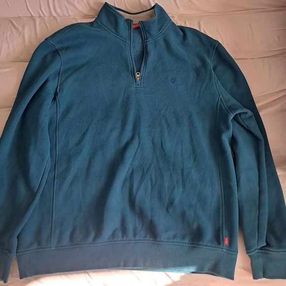Blue Izod Fleece Pullover, Size Large, Dark Blue - Picture 1 of 3